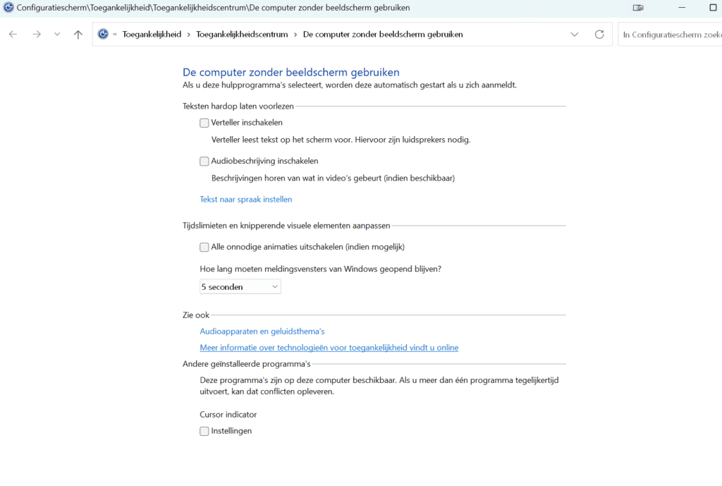 Schermlezer windows 11 voorbeeld SEO afbeeldingen