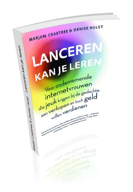 Boekomslag Lanceren Kan Je Leren, door Marjan Crabtree en Denise Hulst